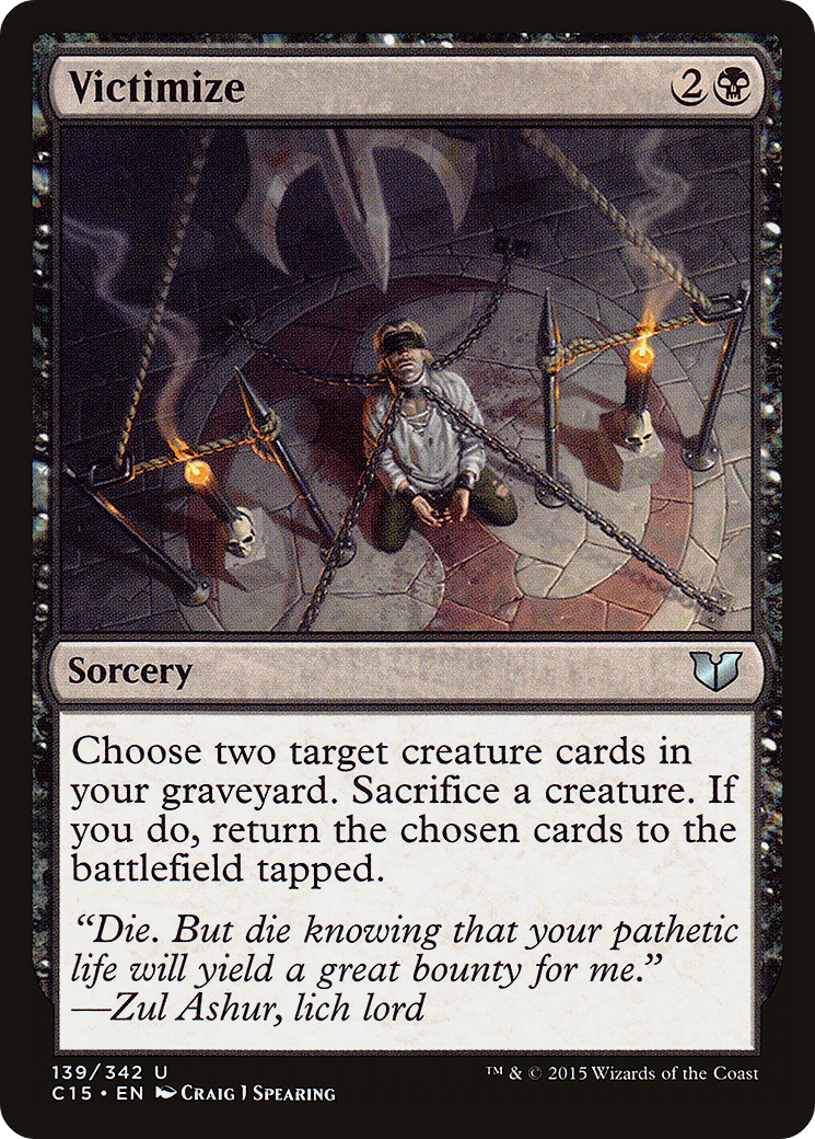 Victimize (C15-139) [Commander 2015] MTG Single Wizards of the Coast