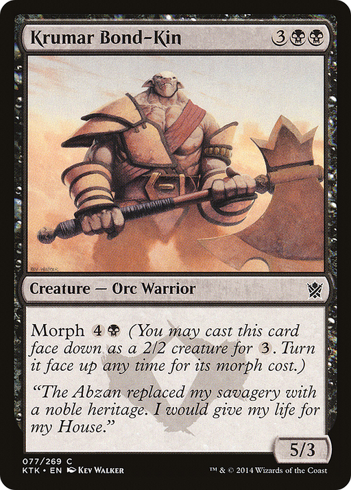 Krumar Bond-Kin (KTK-077) [Khans of Tarkir] Foil MTG Single Wizards of the Coast