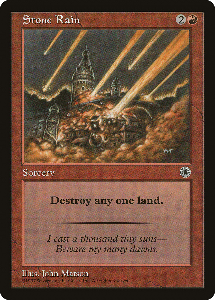 Stone Rain (POR-151) [Misc] Portal MTG Single Wizards of the Coast