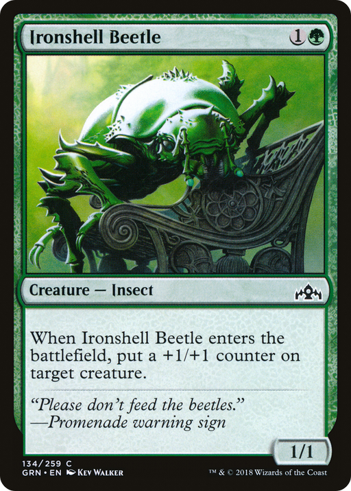 Ironshell Beetle (GRN-134) [Guilds of Ravnica] MTG Single Wizards of the Coast