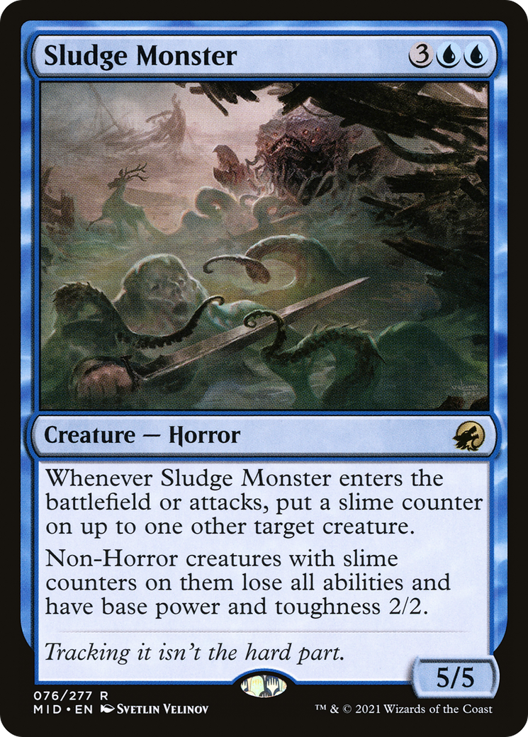 Sludge Monster (MID-076) [Innistrad: Midnight Hunt] Foil MTG Single Wizards of the Coast