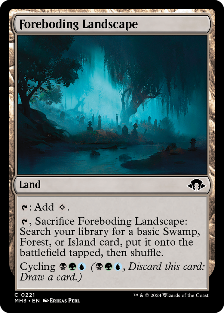 Foreboding Landscape (MH3-221) [Modern Horizons 3] MTG Single Wizards of the Coast