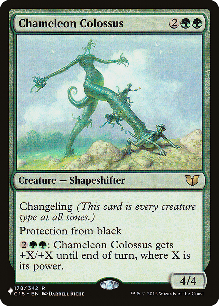 Chameleon Colossus (LIST-C15-178) [Mystery Booster] The List MTG Single Wizards of the Coast