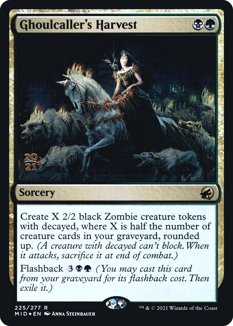 Ghoulcaller's Harvest (PRE-225) [Innistrad: Midnight Hunt Promos] Foil MTG Single Wizards of the Coast