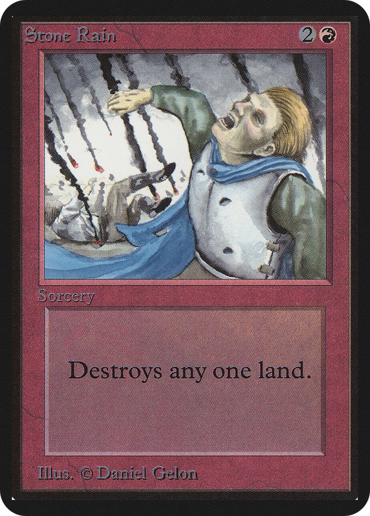 Stone Rain (LEA-177) [Oldschool] Limited Edition Alpha MTG Single Wizards of the Coast