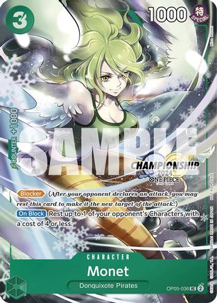Monet (CS 2024 Event Pack Finalist) (OP05-036) [One Piece Promotion Cards] Foil One Piece Single Bandai