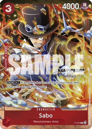 Sabo (CS 2024 Event Pack Finalist) (P-044) [One Piece Promotion Cards] Foil One Piece Single Bandai