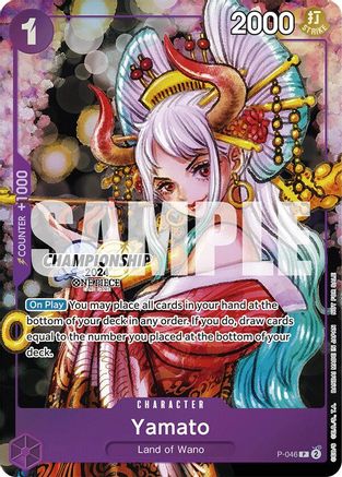 Yamato (CS 2024 Event Pack Finalist) (P-046) [One Piece Promotion Cards] Foil One Piece Single Bandai