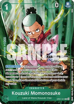 Kouzuki Momonosuke (CS 2024 Celebration Pack) (OP01-041) [One Piece Promotion Cards] Foil One Piece Single Bandai