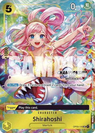 Shirahoshi (CS 2024 Celebration Pack) (OP03-116) [One Piece Promotion Cards] Foil One Piece Single Bandai