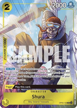 Shura (CS 2024 Celebration Pack) (OP05-106) [One Piece Promotion Cards] Foil One Piece Single Bandai