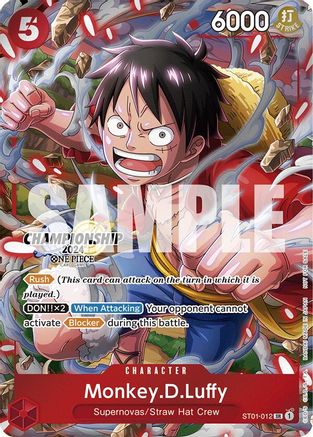 Monkey.D.Luffy (CS 2024 Celebration Pack) (ST01-012) [One Piece Promotion Cards] Foil One Piece Single Bandai