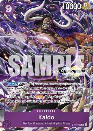 Kaido (CS 2024 Celebration Pack) (ST04-003) [One Piece Promotion Cards] Foil One Piece Single Bandai