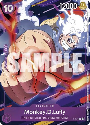 Monkey.D.Luffy (CS 2024 Participation) (P-041) [One Piece Promotion Cards] Foil One Piece Single Bandai