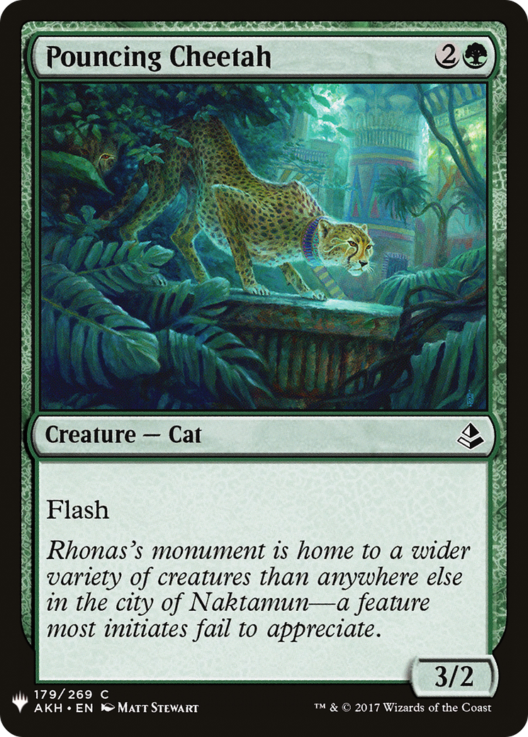 Pouncing Cheetah (LIST-AKH-179) [Mystery Booster] The List MTG Single Wizards of the Coast