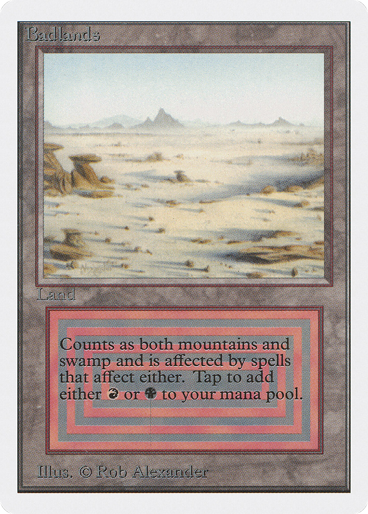 Badlands (2ED-) [Oldschool] Unlimited Edition MTG Single Wizards of the Coast