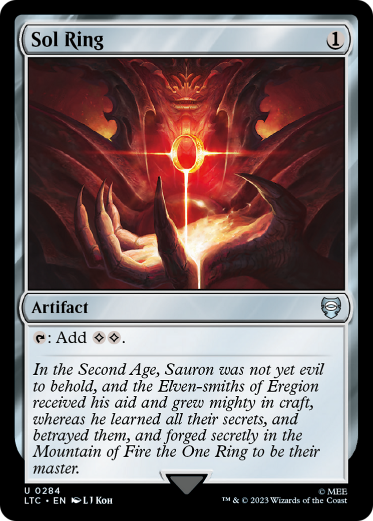 Sol Ring (LTC-284) [Tales of Middle-earth Commander] MTG Single Wizards of the Coast