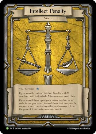 Intellect Penalty - (JDG000)  [Flesh and Blood: Promo Cards] Flesh And Blood Single Flesh and Blood   