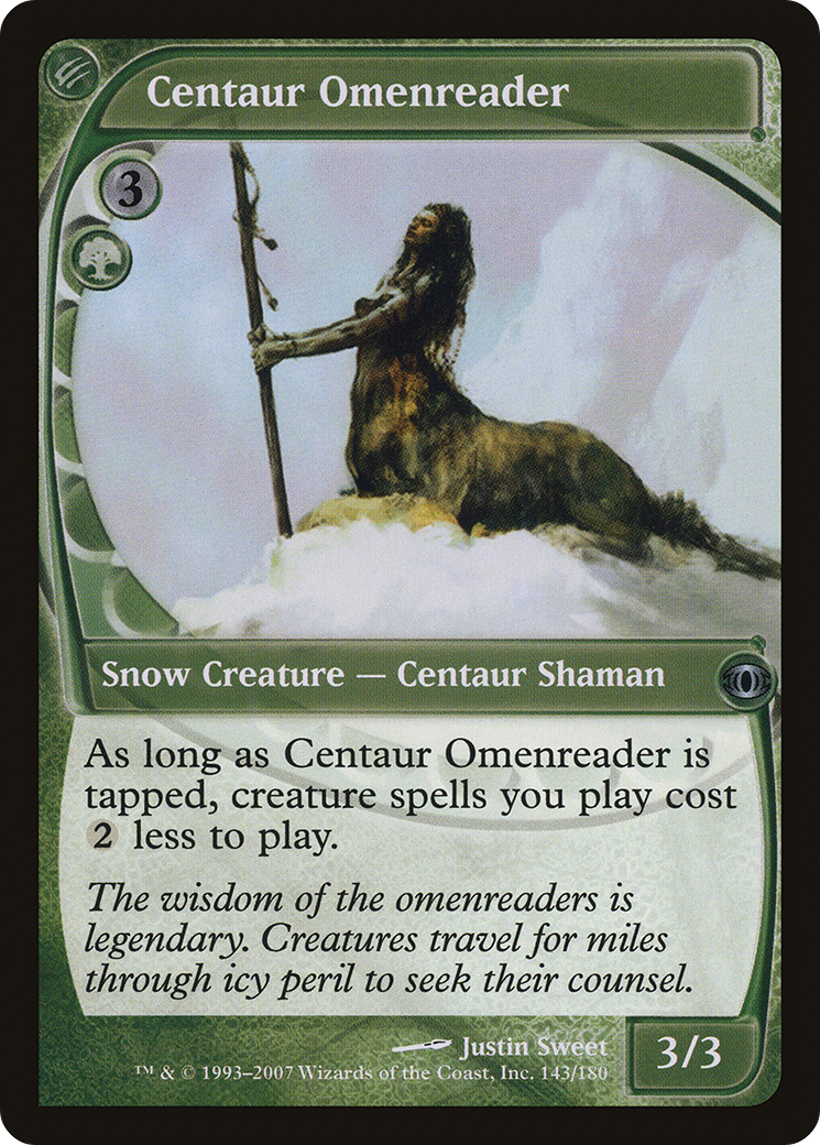 Centaur Omenreader (FUT-143) [Future Sight] Foil MTG Single Wizards of the Coast