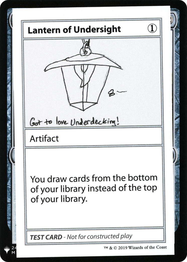 Lantern of Undersight (CMB1-106) [Mystery Booster] Playtest Cards 2019 MTG Single Wizards of the Coast