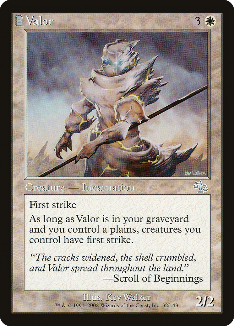 Valor (JUD-032) [Judgment] MTG Single Wizards of the Coast