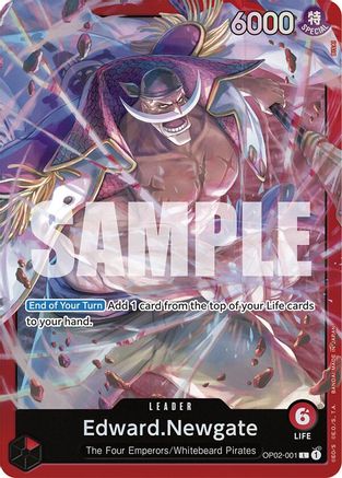 Edward.Newgate (OP02-001) (OP02-001) [Starter Deck 15: RED Edward.Newgate] Foil One Piece Single Bandai