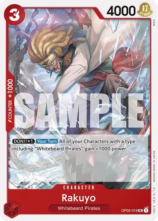 Rakuyo (OP02-019) [Starter Deck 15: RED Edward.Newgate] One Piece Single Bandai