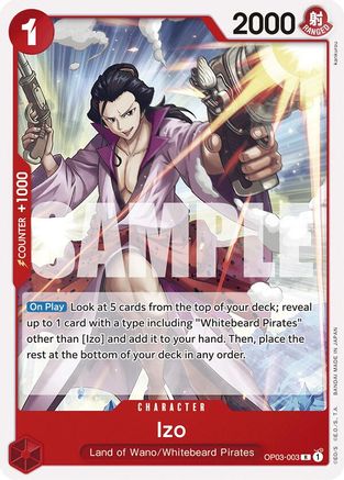 Izo (OP03-003) [Starter Deck 15: RED Edward.Newgate] One Piece Single Bandai