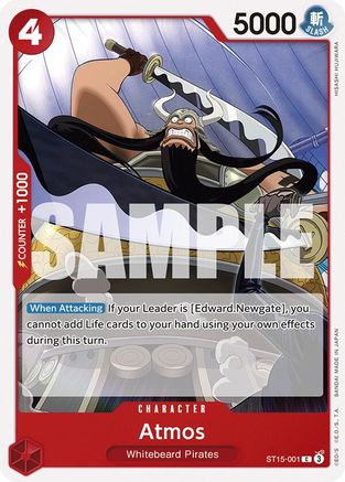 Atmos (ST15-001) [Starter Deck 15: RED Edward.Newgate] One Piece Single Bandai