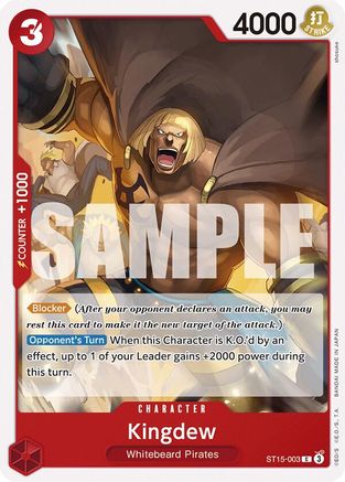 Kingdew (ST15-003) [Starter Deck 15: RED Edward.Newgate] One Piece Single Bandai