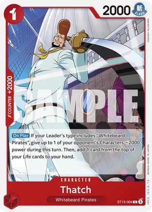 Thatch (ST15-004) [Starter Deck 15: RED Edward.Newgate] One Piece Single Bandai