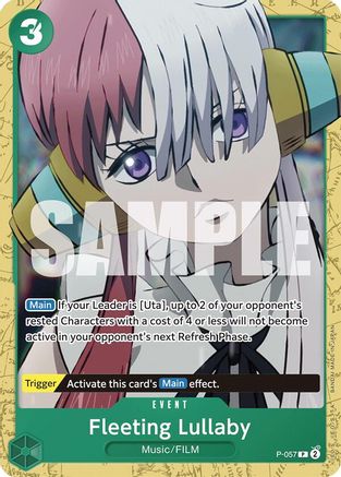 Fleeting Lullaby (P-057) [Starter Deck 16: GREEN Uta] One Piece Single Bandai