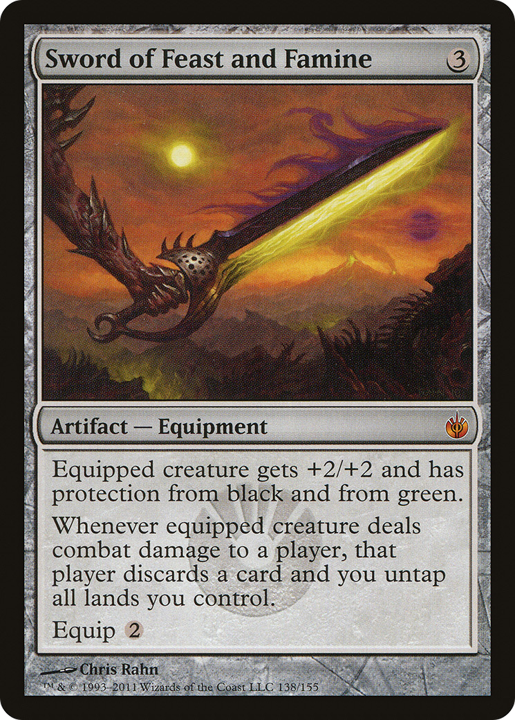Sword of Feast and Famine (MBS-138) [Mirrodin Besieged] Foil MTG Single Wizards of the Coast