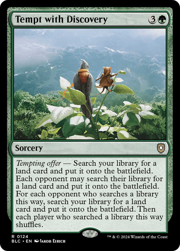Tempt with Discovery (BLC-124) [Bloomburrow Commander] MTG Single Wizards of the Coast
