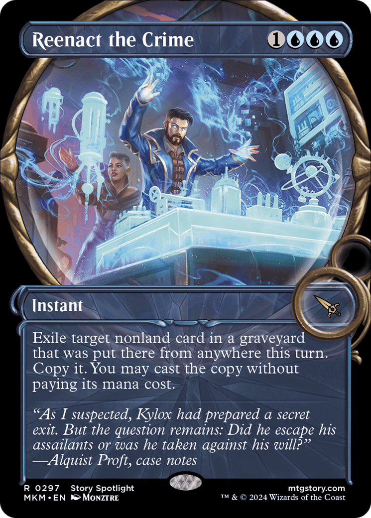 Reenact the Crime (MKM-297) [Murders at Karlov Manor] (Showcase) Foil MTG Single Murders at Karlov Manor