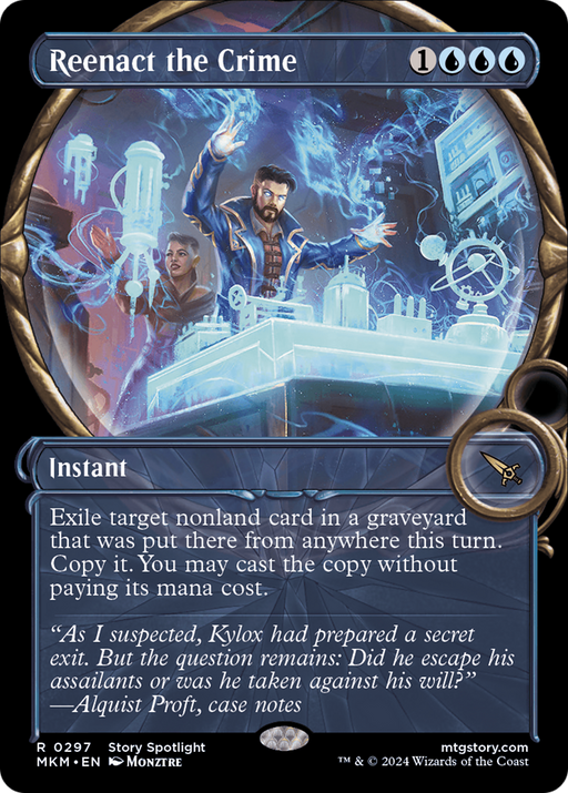 Reenact the Crime (MKM-297) [Murders at Karlov Manor] (Showcase) Foil MTG Single Murders at Karlov Manor