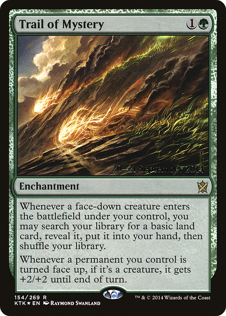 Trail of Mystery (PRE-154) [Khans of Tarkir Promos] Foil MTG Single Wizards of the Coast