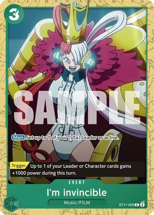 I'm invincible (ST11-005) [Starter Deck 16: GREEN Uta] One Piece Single Bandai