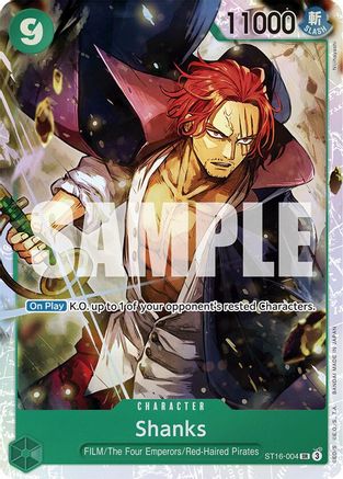Shanks (ST16-004) [Starter Deck 16: GREEN Uta] Foil One Piece Single Bandai