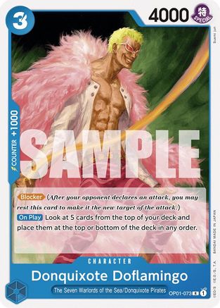 Donquixote Doflamingo (OP01-073) (OP01-073) [Starter Deck 17: BLUE Donquixote Doflamingo] One Piece Single Bandai