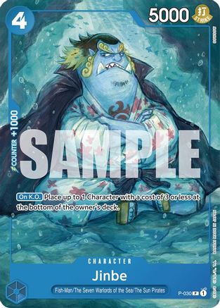 Jinbe (P-030) [Starter Deck 17: BLUE Donquixote Doflamingo] One Piece Single Bandai