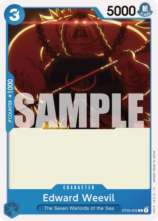 Edward Weevil (ST03-002) [Starter Deck 17: BLUE Donquixote Doflamingo] One Piece Single Bandai