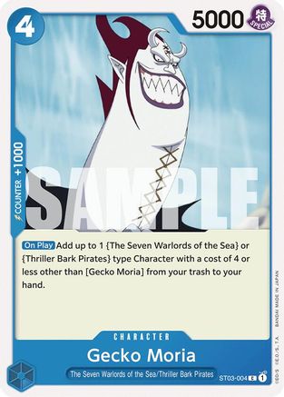 Gecko Moria (ST03-004) (ST03-004) [Starter Deck 17: BLUE Donquixote Doflamingo] One Piece Single Bandai