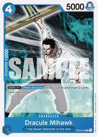 Dracule Mihawk (ST03-005) [Starter Deck 17: BLUE Donquixote Doflamingo] One Piece Single Bandai