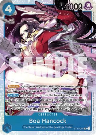 Boa Hancock (ST17-004) [Starter Deck 17: BLUE Donquixote Doflamingo] Foil One Piece Single Bandai