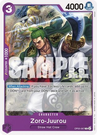 Zoro-Juurou (OP05-067) (OP05-067) [Starter Deck 18: PURPLE Monkey.D.Luffy] One Piece Single Bandai