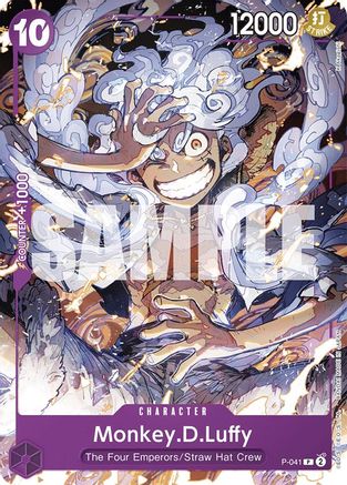 Monkey.D.Luffy (P-041) (P-041) [Starter Deck 18: PURPLE Monkey.D.Luffy] One Piece Single Bandai