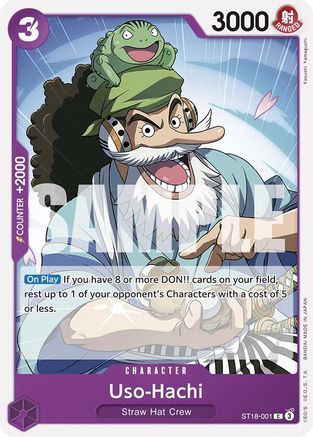 Uso-Hachi (ST18-001) (ST18-001) [Starter Deck 18: PURPLE Monkey.D.Luffy] One Piece Single Bandai