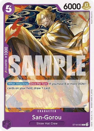 San-Gorou (ST18-003) [Starter Deck 18: PURPLE Monkey.D.Luffy] One Piece Single Bandai