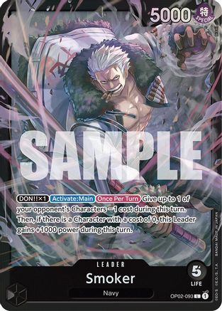 Smoker (OP02-093) (OP02-093) [Starter Deck 19: BLACK Smoker] Foil One Piece Single Bandai